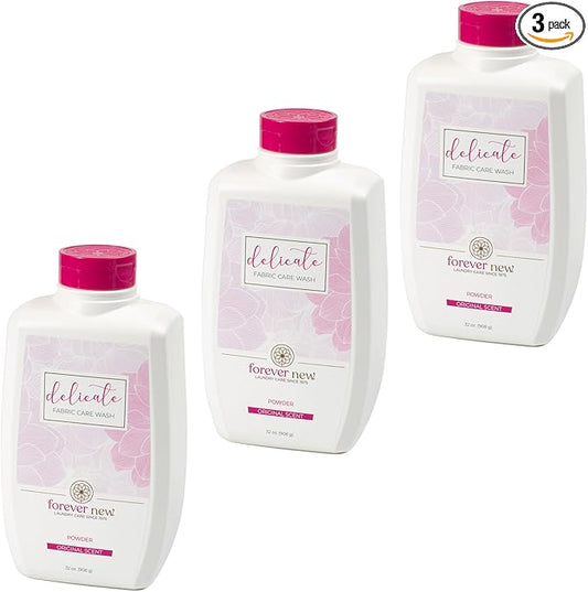 FOREVER NEW Granular Detergent Powder - Delicate Laundry Care Wash - Original Scented, 96 oz. (32 oz. 3 Pack)