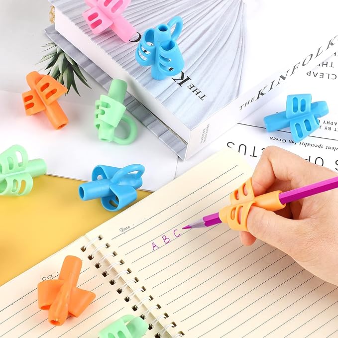 SANNIX 16 PCS Pencil Finger Grips for Kids Handwriting Grip Posture Correction Training Pen Writing Aid Tool for Kids Toddler Preschool Children Adults Students Special Needs