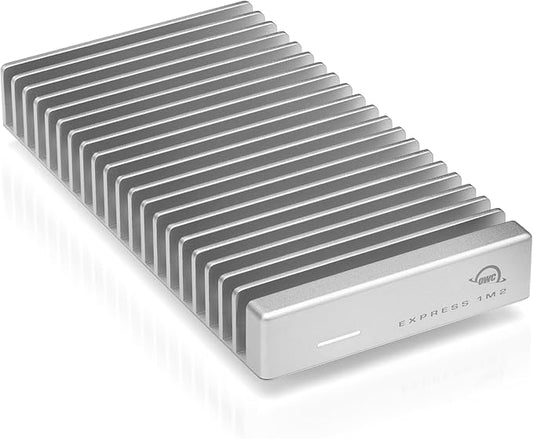 OWC 1TB Express 1M2 40Gb/s Portable NVMe SSD USB4 (Thunderbolt Compatible/USB-C) Ultra Fast External SSD Drive with Aluminum Heat Sink Enclosure