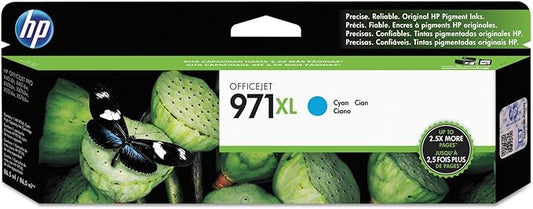 HP 971X | PageWide Cartridge High Yield | Cyan | Works with HP OfficeJet Pro X451, X476, X551, X576 | CN626AM