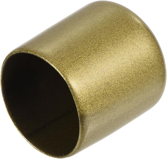 uxcell 20pcs Rubber End Caps 27mm ID Vinyl Round Tube Bolt Cap Cover Thread Protectors Gold
