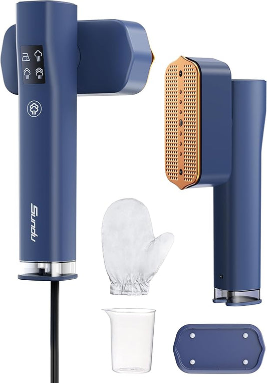 Steamer for Clothes Portable Handheld Garment Steamer,15s Fast Heat-up,100ml Water Tank,Steamer Ironing Gloves,20 Minutes of Continuous Ironing for Travel and Home
