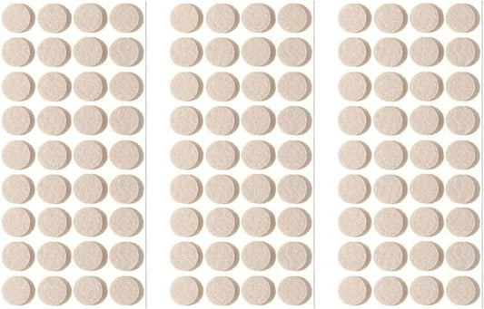 Furnigear Felt Furniture Pads for Hardwood Floors - Self Adhesive Chair Felt Pad, Floor Protector for Furniture Feet, Furniture Sliders Moving Furniture Smoothly, Anti Scratch 108 Pcs 5/8" Round Beige