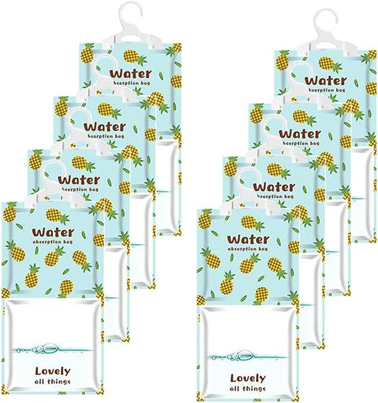 AOPANDA Moisture Absorbers Packets, 8 Pack - Eliminates Musty Odors for Fresher, Cleaner Air, Humidity Packs, Dessicant Packets, Hanging Closet Dehumidifier Bags, Dehumidifier for Bathroom 9.8OZ(Polo）