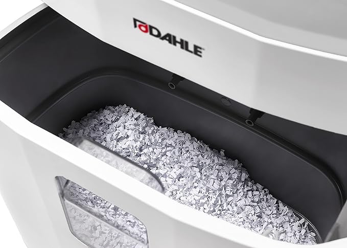 Dahle PaperSAFE PS 260 Paper Shredder, Oil Free, Jam Protection, Security Level P-4, 12 Sheet Max, Shreds CDs, Staples, Paper Clips & Credit Cards
