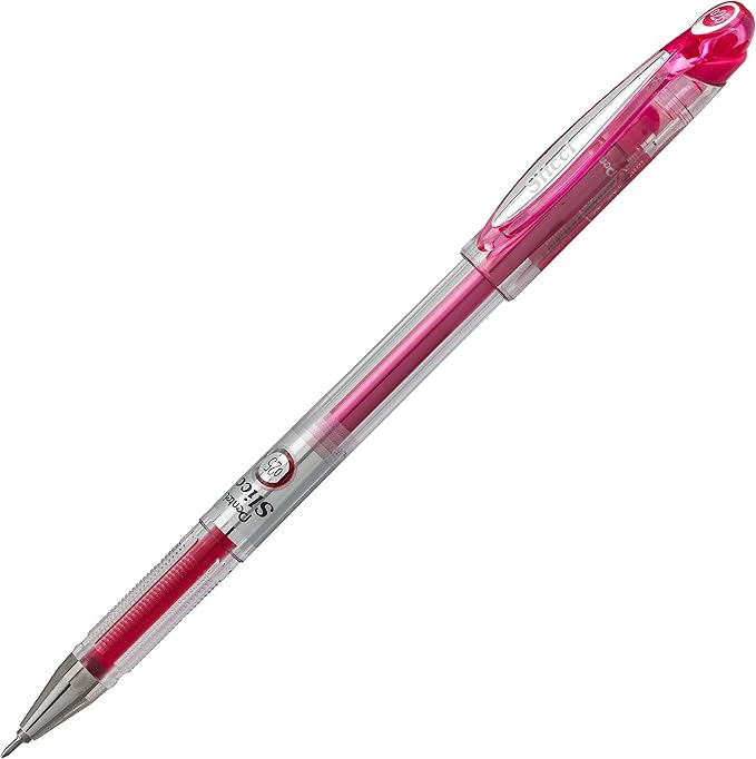 Pentel Arts Slicci 0.25 mm Extra Fine Gel Pen, Assorted Ink, 8 Pack (BG202BP8M)