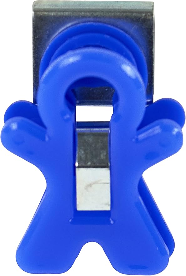 The Pencil Grip Magnet Man People Shaped Magnet Clips, Assorted Color, Set of 12, TPG-13212P