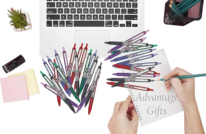 Precise V7 RT Retractable Rolling Ball Pens, Fine Point (.7mm), Black Ink, 3-pk; Premium Comfort Grip, Bundle with Plastic Reusable Pouch