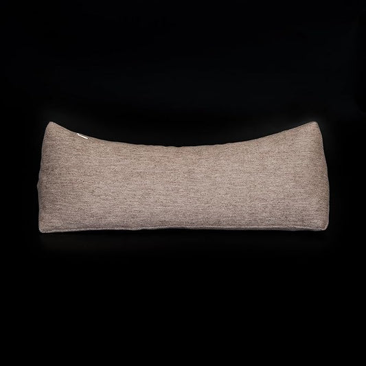 Buckwheat Neck Support Pillow Cervical Neck Cylinder Bolster Pillow,Buckwheat Hulls Adjustable Roll Pillow,Neck Pain Relief for Back and Side Sleepers Round Pillows for Lunch Break Brown, 6*15 inch