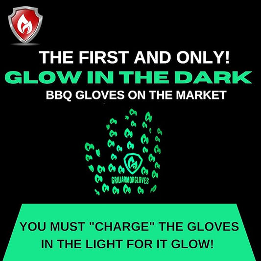 Grill Armor Oven Gloves 932°F Extreme Heat & Cut Resistant Oven Mitts with Fingers for BBQ, Cooking, Grilling, Baking – Accessory for Smoker, Cast Iron, Fire Pit, Camping, Fireplace, Griddle & More