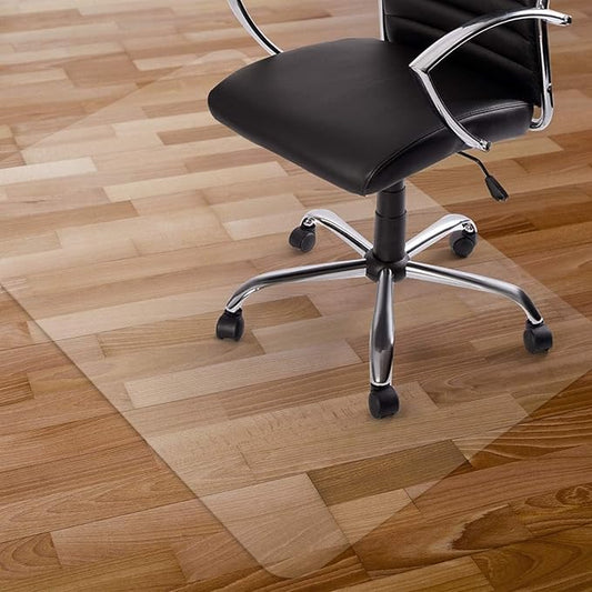 Kuyal Clear Chair Mat, Hard Floor Use, 48" x 32" Transparent Office Home Floor Protector mat Chairmats (48" x 32" Rectangle)