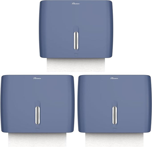 Hand Towel Dispenser for Bathroom Pack of 3 Compact Size Suitable Paper Towels Nail Free Install Or Nail Mount Installation