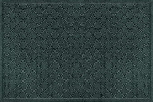 WaterHog Heavy Duty Doorway Mat, 3' x 5', Made in USA, Durable & Skid-Resistant Entryway Mat, Water-Trapping, Indoor/Outdoor Decorative Floor Covering, Cordova Collection, Evergreen