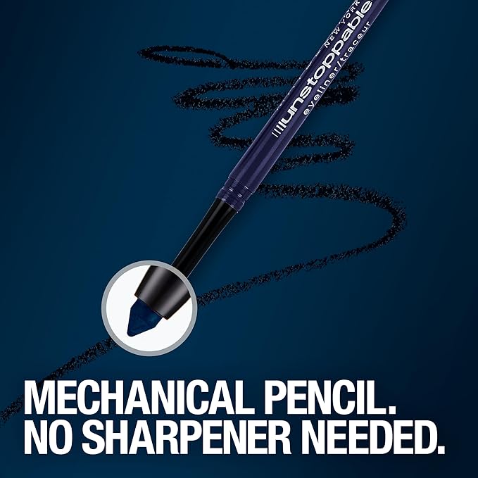 Maybelline Unstoppable Waterproof Mechanical Brown Eyeliner Pencil, Easy to Apply, Smooth Glide, Up to 24 Hour Wear, Espresso, Pack of 2