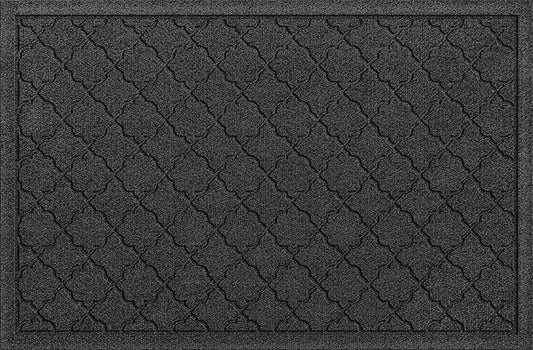 WaterHog Heavy Duty Doorway Mat, 2' x 3', Made in USA, Durable & Skid-Resistant Entryway Mat, Water-Trapping, Indoor/Outdoor Decorative Floor Covering, Cordova Collection, Charcoal