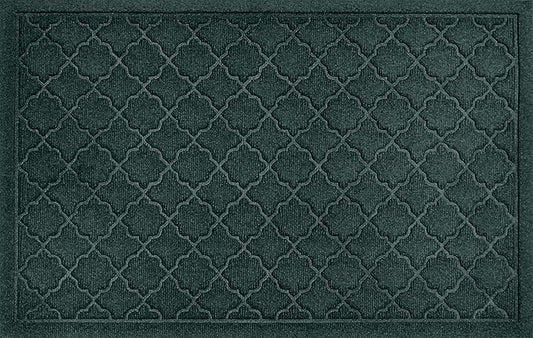 WaterHog Heavy Duty Doorway Mat, 2' x 3', Made in USA, Durable & Skid-Resistant Entryway Mat, Water-Trapping, Indoor/Outdoor Decorative Floor Covering, Cordova Collection, Evergreen