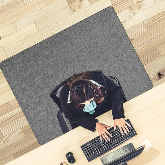 Placoot Desk Chair Mat for Hardwood Floor & Tile 55"x35" Office Chair Mat for Rolling Chairs Large Anti-Slip-Recyclable Material Computer Chair Mat Rug for Office/Home