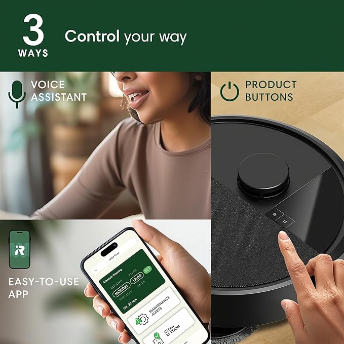 iRobot Roomba Plus 405 (G181) 2in1 Vacuum & Mop Robot with AutoWash Dock - Dual Spinning Mop Pads, Smart & Fast Mapping, Ideal for Pet Hair, Self-empties 75 days, Intense Suction, Pad Washing & Drying