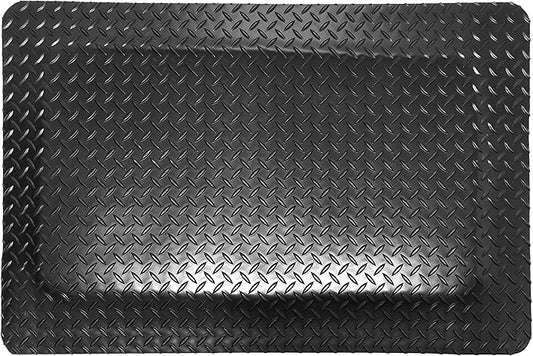 Rhino Mats, American Classic Diamond Anti-Fatigue Mats, Industrial Ergonomic Comfort Standing Mat for Work, Home, Garage, Office, Kitchen or Anywhere (Black 9/16" Thick, 3 FT. x 14 FT.)