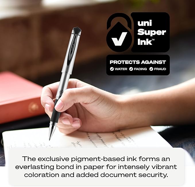 Uni-Ball Signo 207 Impact Gel Pen, 12 Red Pens, 1.0mm Bold Point, Smooth Writing (Pack of 2)