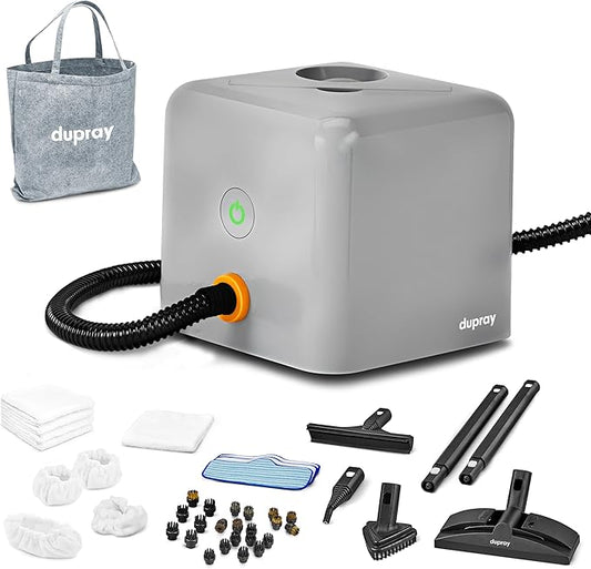 Dupray Neat Plus Steam Cleaner with 40-piece Accessory Kit - Powerful multi-purpose steamer designed for deep cleaning floors, upholstery, grout, and more. *Kills 99.9% of Bacteria & Viruses