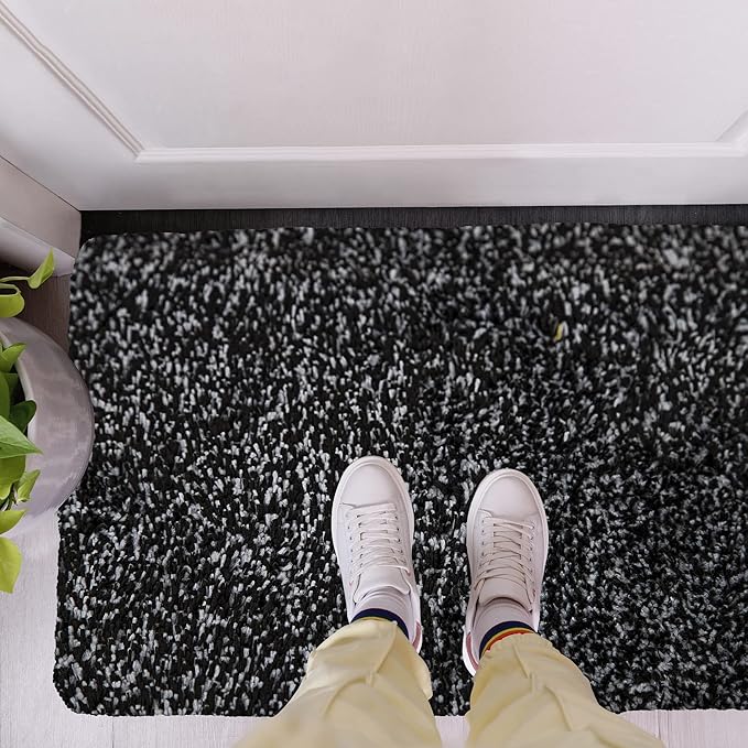 Premium Microfiber Indoor Door Mat – 36"x60" Washable Entry Mat, Non-Slip, Waterproof Backing, Super Absorbent, Low Profile Entryway Doormat for Indoor Entrance