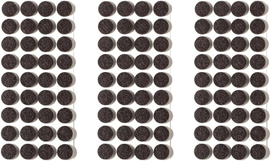 Furnigear Felt Furniture Pads for Hardwood Floors - Self Adhesive Chair Felt Pad, Floor Protector for Furniture Feet, Furniture Sliders Moving Furniture Smoothly, Anti Scratch 108 Pcs 5/8" Round Brown
