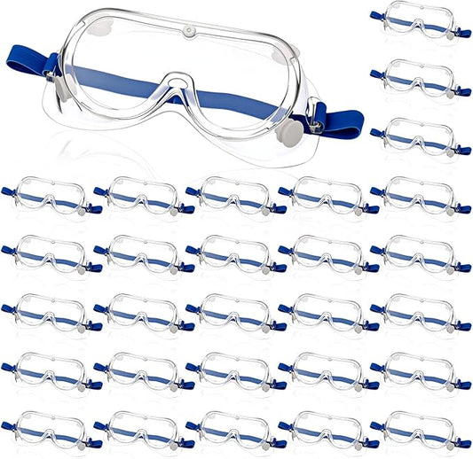 Yunsailing Protective Safety Goggles Lab Over Glasses Clear Anti Fog Eye Protection Goggles for Men Women