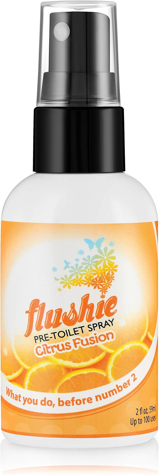 Flushie Pre-Toilet Sprays for Poop Travel Size Toiletries Bathroom Spray for Poop Spray for Toilet Deodorizer Traveling Essentials Poop deodorizer Poop Odor eliminator