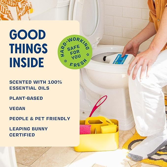Aunt Fannie's Toilet Bowl Cleaner, Bleach-Free Cleaner Powered by Vinegar, Freshens and Removes Stains, Eucalyptus Scent, 24 fl oz, Pack of 6
