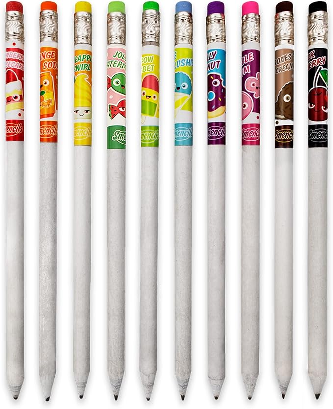 Graphite Smencils Cylinder - HB #2 Scented Pencils, 50 Count, Gifts for Kids, Party Favors, Classroom Rewards