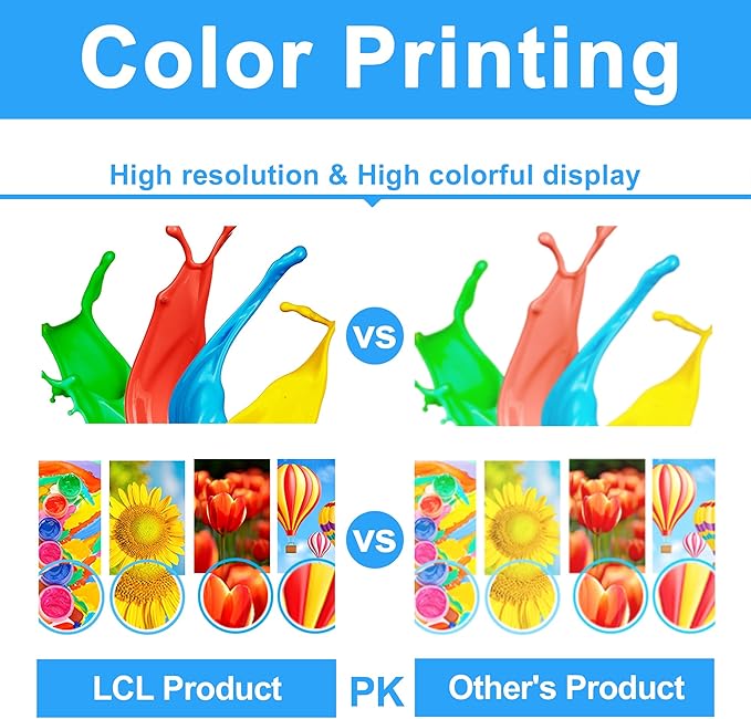 LCL Compatible LC406 LC406XLCS,LC406XLMS,LC406XLYS 3-Color High Yield Pigment Ink Cartridge Replacement for Brother MFC-J4335DW MFC-J4345DW MFC-J4535DW MFC-J5855DW MFC-J5955DW MFC-J6555DW MFC-J6955DW