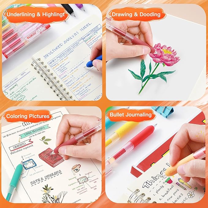 Morandi Journal Planner Pens Colorful 0.5mm Markers Fine Tip Drawing Pens Porous Fineliner Pen for Bullet Journaling Writing Note Taking Coloring Art Office School Supplies (6 Morandi colors)