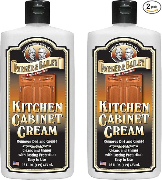 Parker and Bailey Kitchen Cabinet Cream-Wood Cleaner-Grease Remover 16 oz (2)