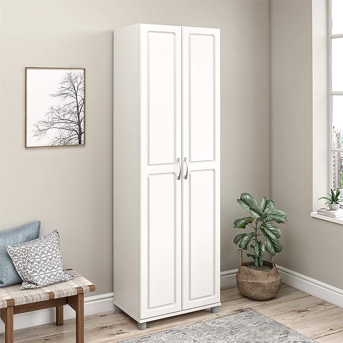 SystemBuild Evolution Kendall 24" Utility Storage Cabinet - White
