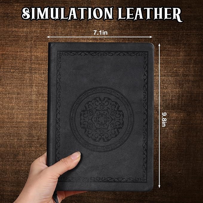 2025 Leather Vintage Journal Notebook,300 Pages,Leather Softcover Lined Journal Notebooks for Women Men,Notebook Journals for Writing Travel,Business,Office,8.5'' X 11.3''