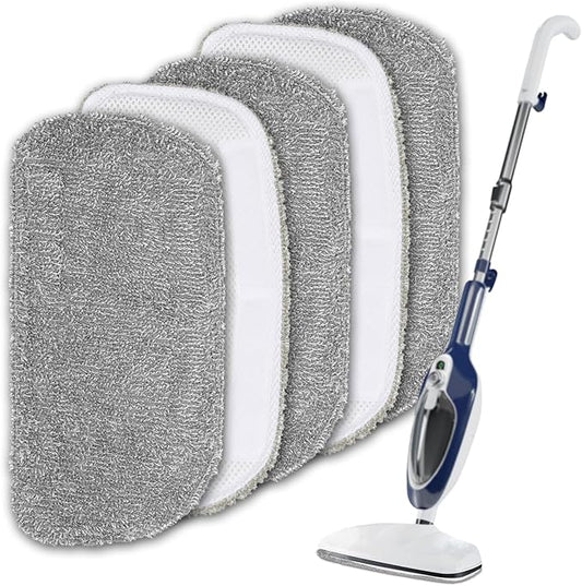 5 Pack Steam Mop Replacement Pads,Steam Mop Pads Compatible with GorFanty Steam Mop GF-6610B & GF-6610,Neugo NE033/NE033M & Mxnsewr,Washable & Reusable Microfiber Cloth for Floor Cleaning