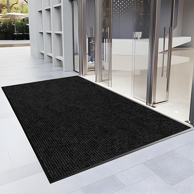 3′ x 44′ Front Door Mat Indoor Outdoor Entrance, Commercial Floor Mat Heavy Duty Dirt Trapper Entryway Doormat, Custom Size Non Slip Rubber Backing Welcome mat, Door Mat for High Traffic Area