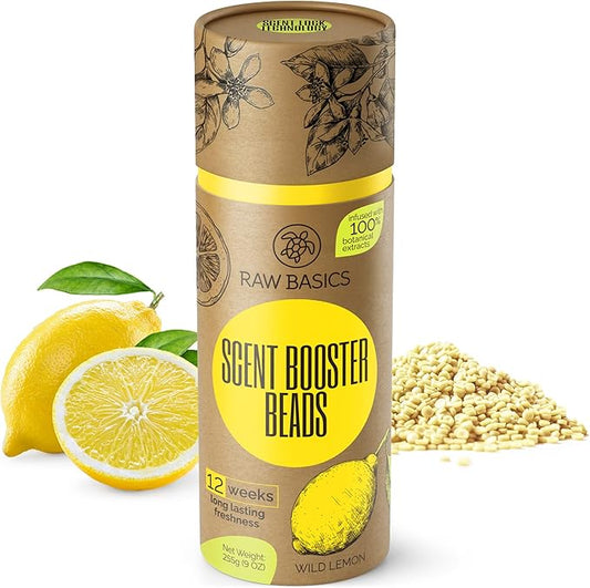Scent Boosters for Washer, Wild Lemon Aroma - Bulk Laundry Booster Beads and Fabric Smell Deodorizer - In Wash Odor Eliminator Pods for Fresh Scented Clothes