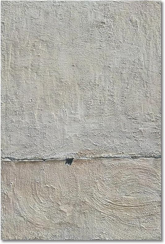 NANKAI Hand painted Minimalist Black and White art canvas Abstract Oil painting 36x24 inch wall decorative art
