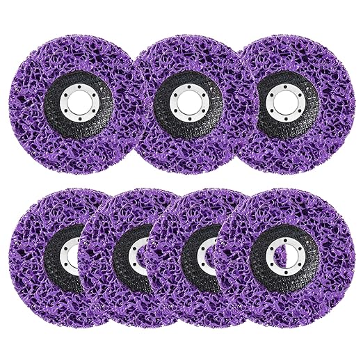 7 Pack Paint Eater Strip Disc Angle Grinder Rust Removal Disc Paint Stripper for Metal Paint Stripper Tool Rust Remover Angle Grinder Attachments Abrasive Wheels & Discs (4-1/2" x 7/8")