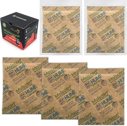 85% RH 15 Pack 8 Gram Two-Way Humidity Control Packs for Wooden Musical Instruments, Size 8 Moisture Control Packets for Bagpipe Reeds, Saxophone Reeds Individually Wrapped