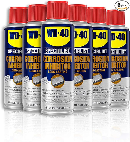 WD-40 Specialist Corrosion Inhibitor, Long-Lasting Anti-Rust Spray, 6.5 OZ [6-Pack]
