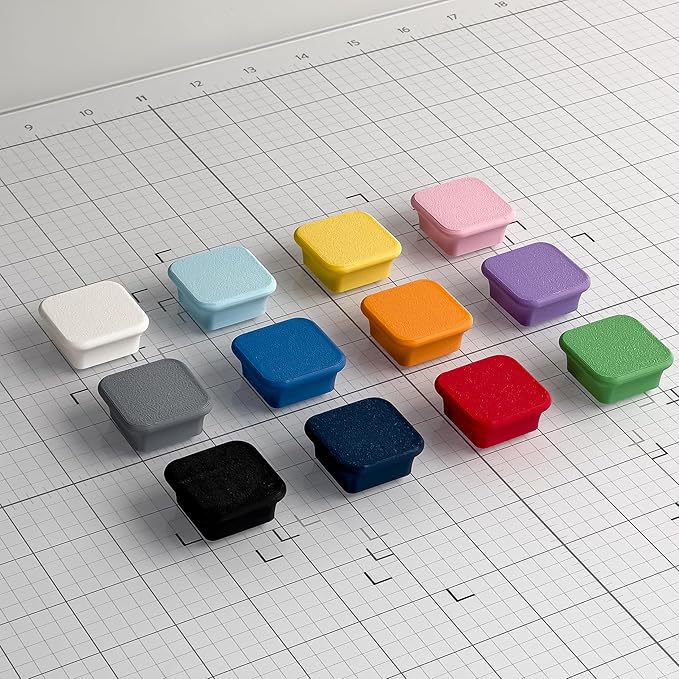 Glassboard Studio MiniBar Magnet - Strong Neodymium Rare Earth Magnets for Fridge, Whiteboard, Locker & Magnetic Glassboards - Ideal for Crafting & Office Use - Strong Fridge Magnets (Navy Blue, 2)
