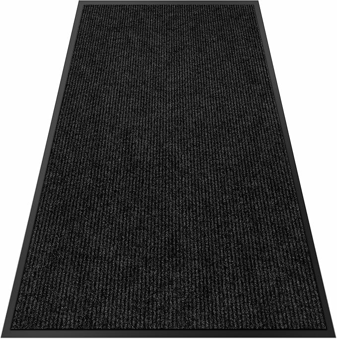 4′ x 7′ Front Door Mat Indoor Outdoor Entrance, Commercial Floor Mat Heavy Duty Dirt Trapper Entryway Doormat, Custom Size Non Slip Rubber Backing Welcome mat, Door Mat for High Traffic Area